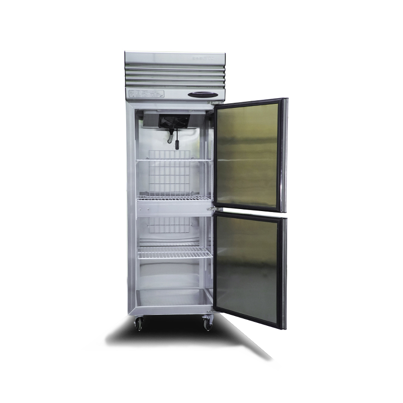 立式两门不锈钢冰箱